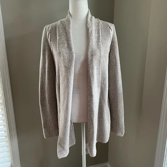 TALBOTS| Loose Cable Knit Cardigan Open Front Sweater size extra small - Picture 1 of 15
